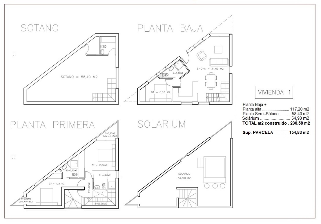 VILA AMB SOTANO, PLANTA BAIXA, PLANTA PRIMERA I SOLARIUM A LA MATA PROP DEL MAR